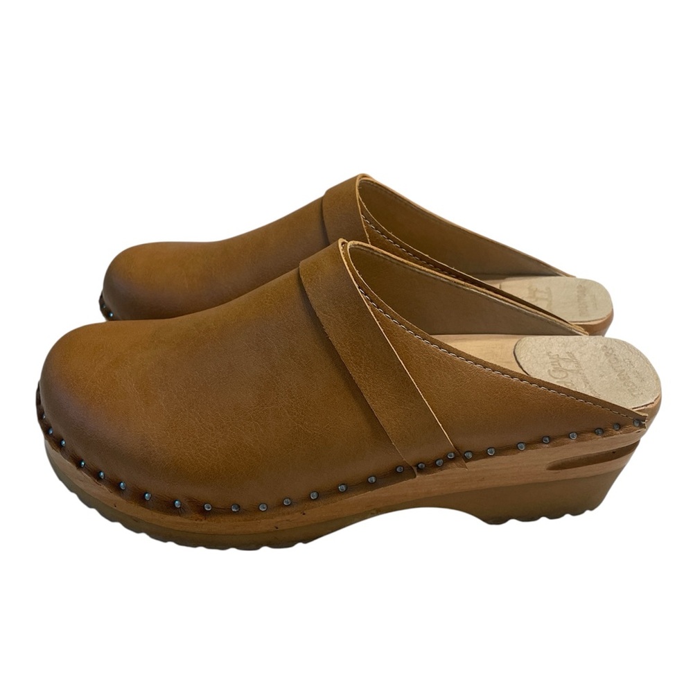 Troentorp Classic Swedish Clogs 39 Da Vinci Honey Brown